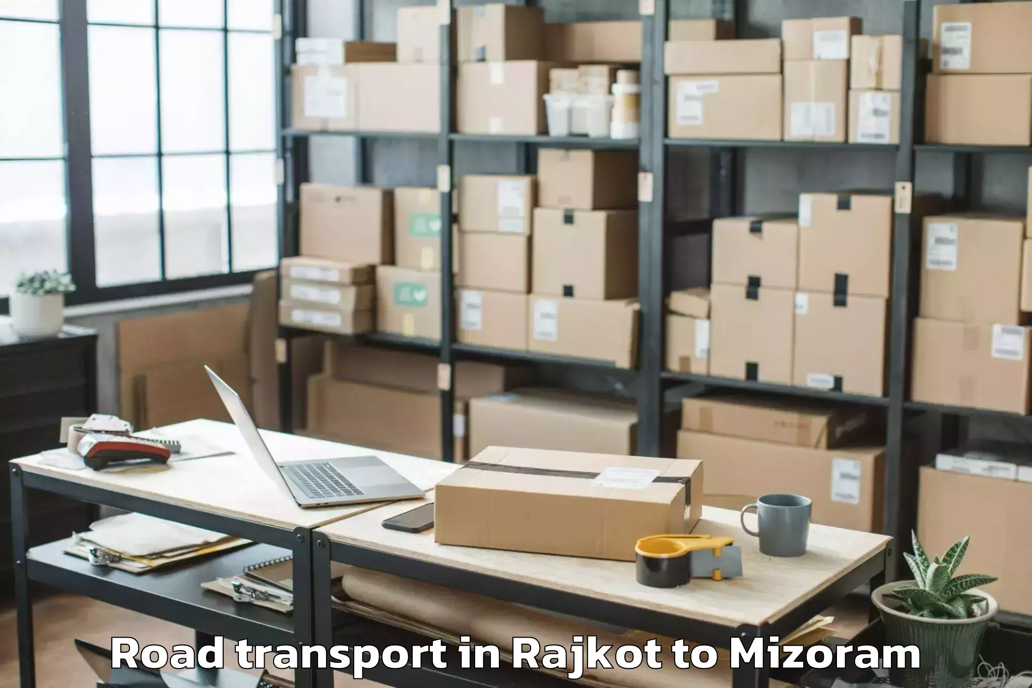 Get Rajkot to Sairang Road Transport